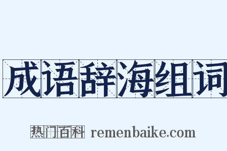 成语辞海组词是什么意思的图片